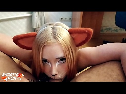 ❤️ Kitsune 吞下 迪克 和 暨 在 她的 嘴 ️ 自製色情 在我們 ❌❤